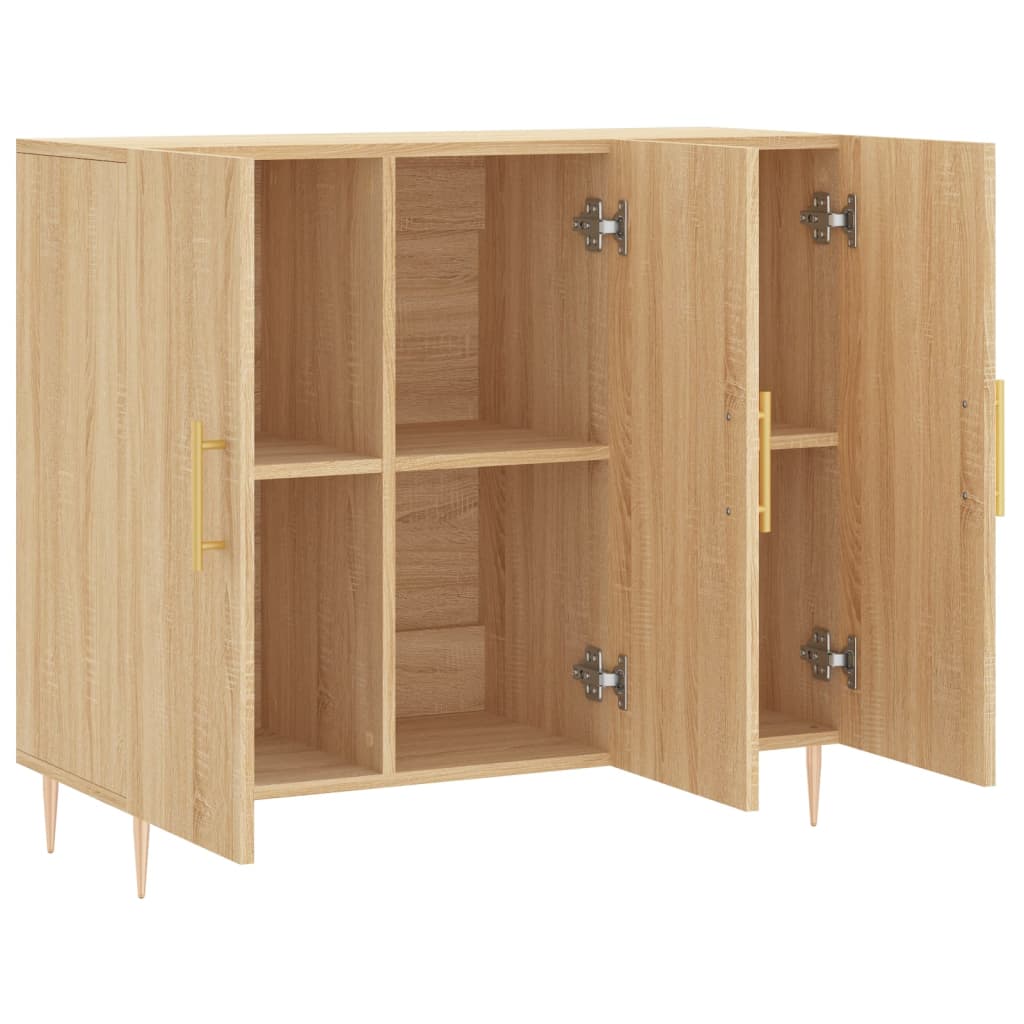 Ντουλάπι Sonoma δρυς 90x34x80 εκ. Επεξεργασμένο Ξύλο