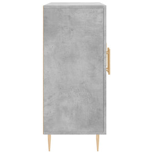 Ντουλάπι Γκρι Σκυροδέματος 90x34x80 εκ. Επεξεργασμένο Ξύλο - Pakobazaar