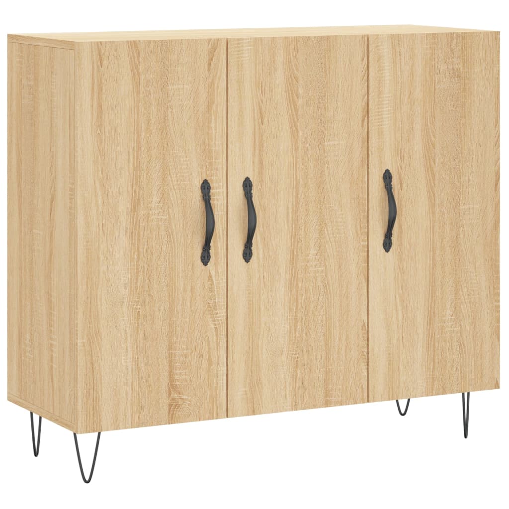 Ντουλάπι Sonoma δρυς 90x34x80 εκ. Επεξεργασμένο Ξύλο