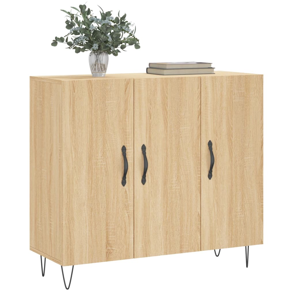 Ντουλάπι Sonoma δρυς 90x34x80 εκ. Επεξεργασμένο Ξύλο
