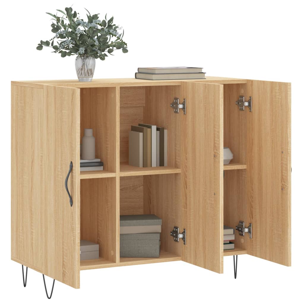 Ντουλάπι Sonoma δρυς 90x34x80 εκ. Επεξεργασμένο Ξύλο