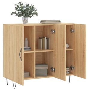 Ντουλάπι Sonoma δρυς 90x34x80 εκ. Επεξεργασμένο Ξύλο