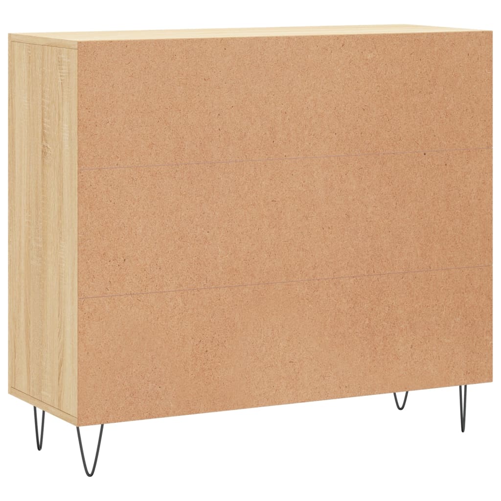 Ντουλάπι Sonoma δρυς 90x34x80 εκ. Επεξεργασμένο Ξύλο