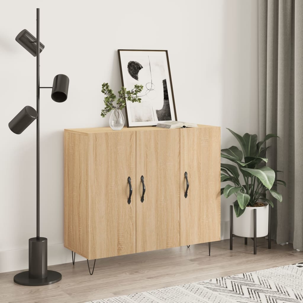 Ντουλάπι Sonoma δρυς 90x34x80 εκ. Επεξεργασμένο Ξύλο