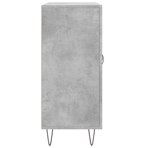 Ντουλάπι Γκρι Σκυροδέματος 90x34x80 εκ. Επεξεργασμένο Ξύλο