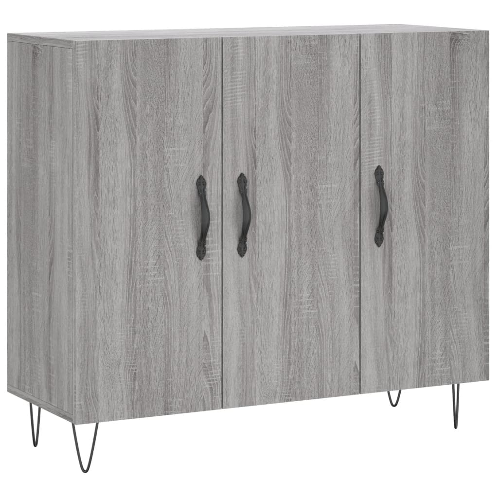 Ντουλάπι Γκρι Sonoma 90 x 34 x 80 εκ. από Επεξεργασμένο Ξύλο - Pakobazaar