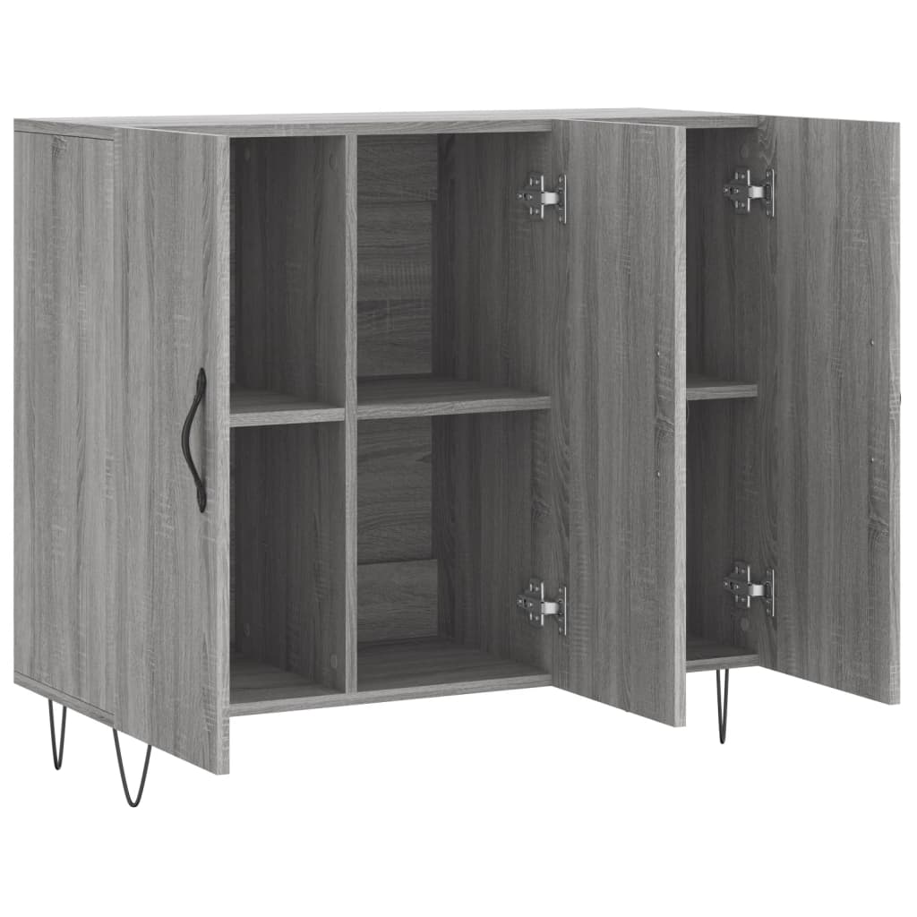 Ντουλάπι Γκρι Sonoma 90 x 34 x 80 εκ. από Επεξεργασμένο Ξύλο - Pakobazaar
