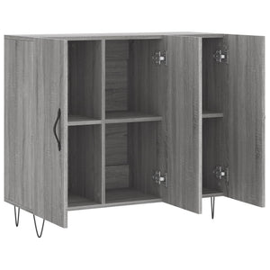 Ντουλάπι Γκρι Sonoma 90 x 34 x 80 εκ. από Επεξεργασμένο Ξύλο - Pakobazaar