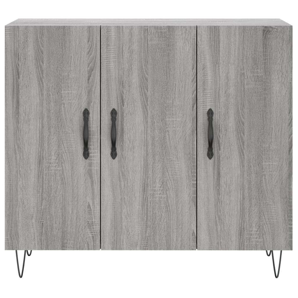Ντουλάπι Γκρι Sonoma 90 x 34 x 80 εκ. από Επεξεργασμένο Ξύλο - Pakobazaar