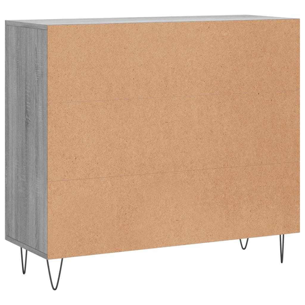 Ντουλάπι Γκρι Sonoma 90 x 34 x 80 εκ. από Επεξεργασμένο Ξύλο - Pakobazaar