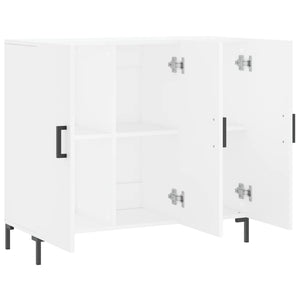 Μπουφές Λευκός 90 x 34 x 80 εκ. από Επεξεργασμένο Ξύλο - Pakobazaar
