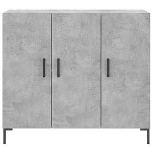 Ντουλάπι Γκρι Σκυροδέματος 90x34x80 εκ. Επεξεργασμένο Ξύλο
