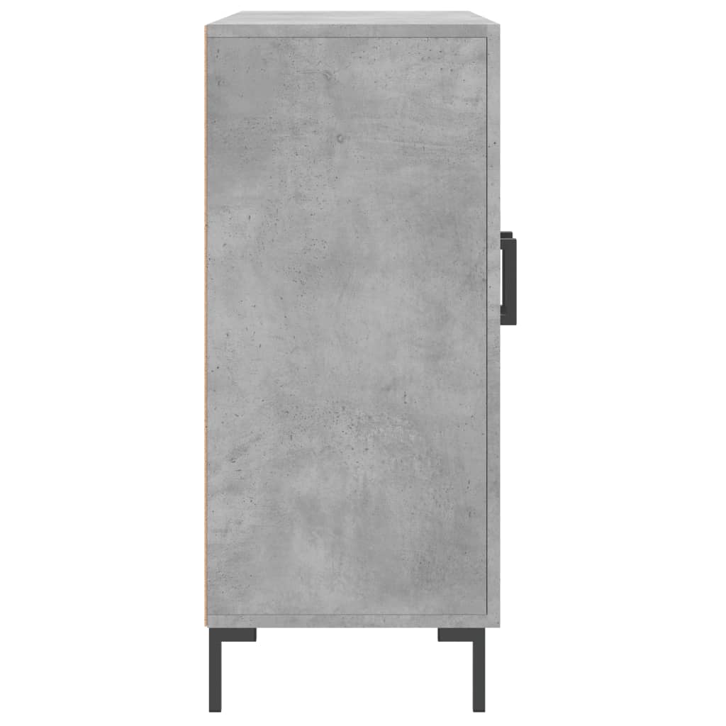 Ντουλάπι Γκρι Σκυροδέματος 90x34x80 εκ. Επεξεργασμένο Ξύλο