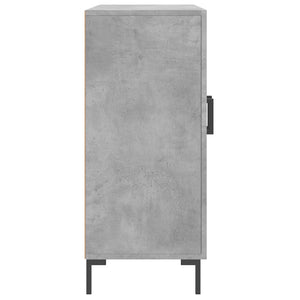 Ντουλάπι Γκρι Σκυροδέματος 90x34x80 εκ. Επεξεργασμένο Ξύλο
