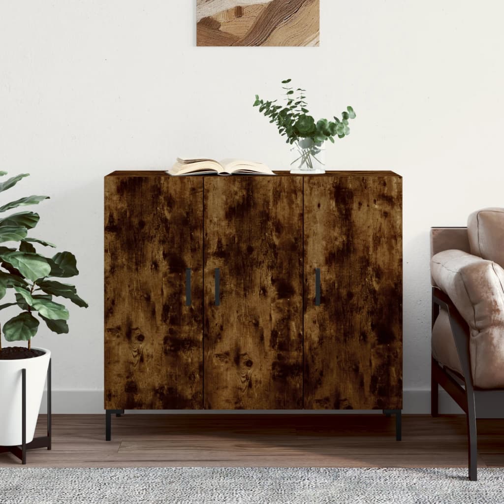 Ντουλάπι Καπνιστή Δρυς 90x34x80 εκ. Επεξεργασμένο Ξύλο - Pakobazaar