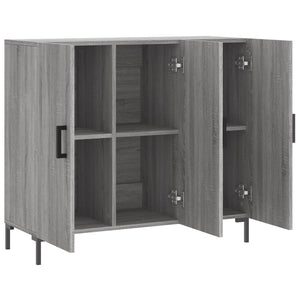 Ντουλάπι Γκρι Sonoma 90 x 34 x 80 εκ. από Επεξεργασμένο Ξύλο - Pakobazaar