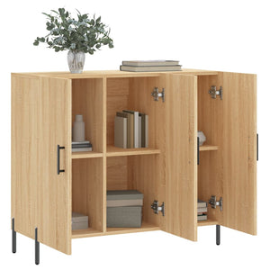 Ντουλάπι Sonoma δρυς 90x34x80 εκ. Επεξεργασμένο Ξύλο