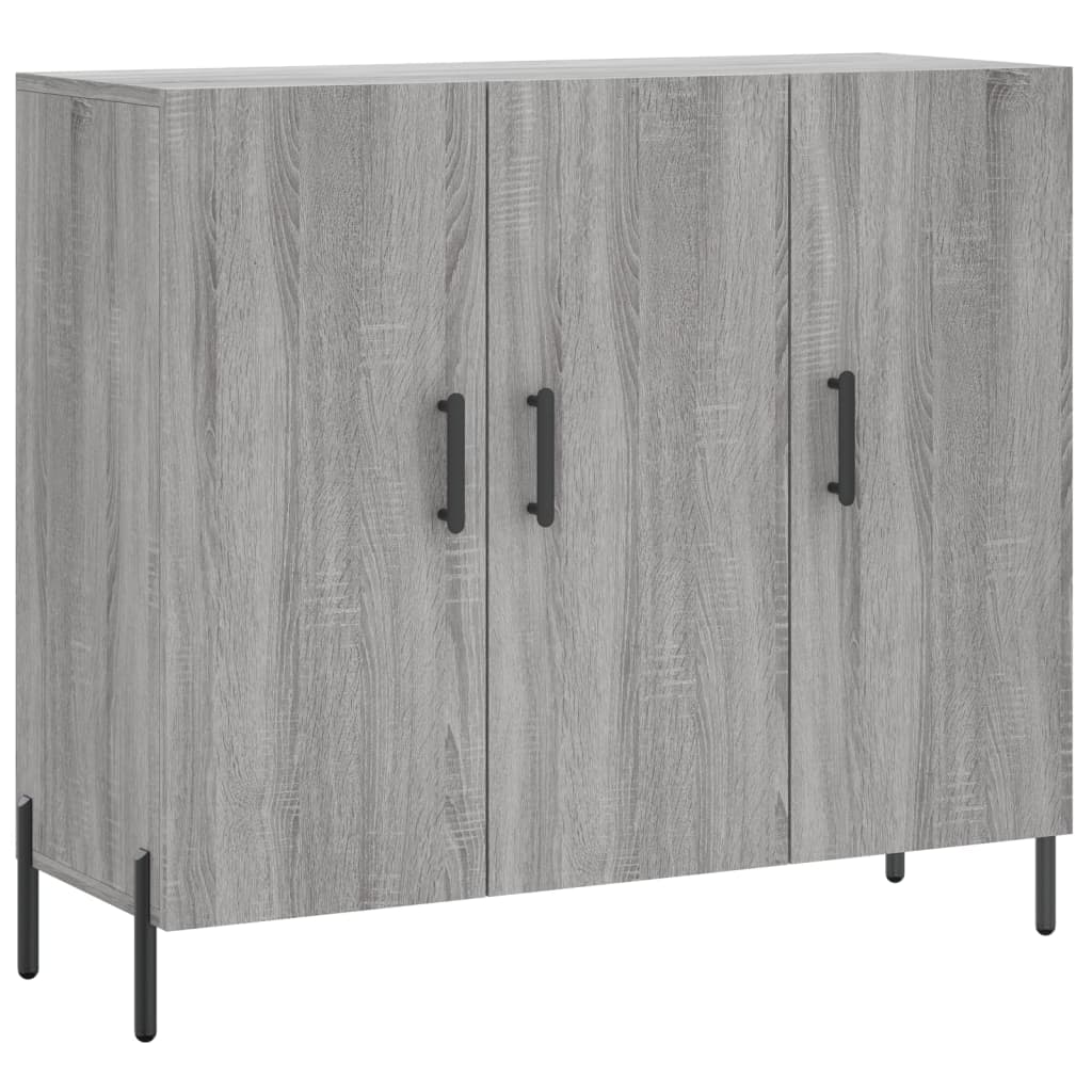 Ντουλάπι Γκρι Sonoma 90 x 34 x 80 εκ. από Επεξεργασμένο Ξύλο