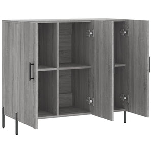 Ντουλάπι Γκρι Sonoma 90 x 34 x 80 εκ. από Επεξεργασμένο Ξύλο