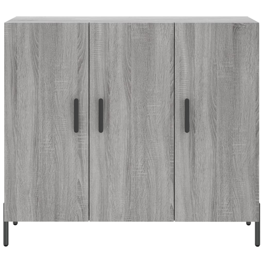 Ντουλάπι Γκρι Sonoma 90 x 34 x 80 εκ. από Επεξεργασμένο Ξύλο