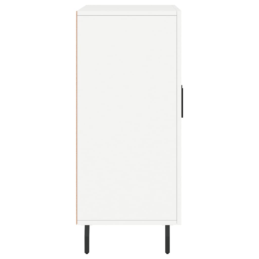 Μπουφές Λευκός 90 x 34 x 80 εκ. από Επεξεργασμένο Ξύλο