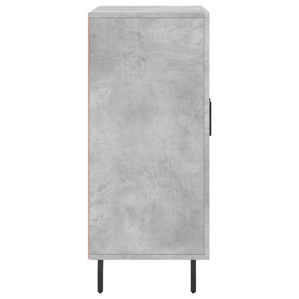 Ντουλάπι Γκρι Σκυροδέματος 90x34x80 εκ. Επεξεργασμένο Ξύλο