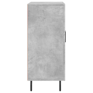 Ντουλάπι Γκρι Σκυροδέματος 90x34x80 εκ. Επεξεργασμένο Ξύλο