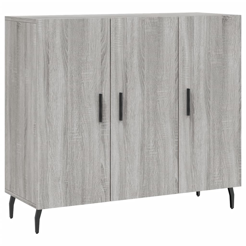 Ντουλάπι Γκρι Sonoma 90 x 34 x 80 εκ. από Επεξεργασμένο Ξύλο