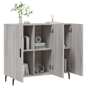 Ντουλάπι Γκρι Sonoma 90 x 34 x 80 εκ. από Επεξεργασμένο Ξύλο
