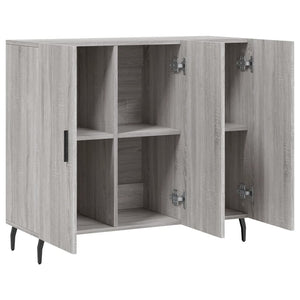 Ντουλάπι Γκρι Sonoma 90 x 34 x 80 εκ. από Επεξεργασμένο Ξύλο