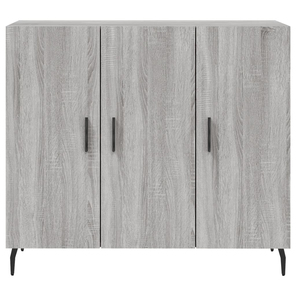 Ντουλάπι Γκρι Sonoma 90 x 34 x 80 εκ. από Επεξεργασμένο Ξύλο