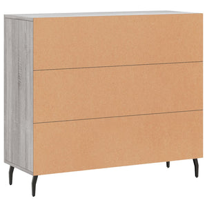 Ντουλάπι Γκρι Sonoma 90 x 34 x 80 εκ. από Επεξεργασμένο Ξύλο