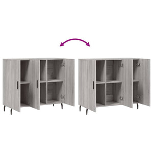 Ντουλάπι Γκρι Sonoma 90 x 34 x 80 εκ. από Επεξεργασμένο Ξύλο