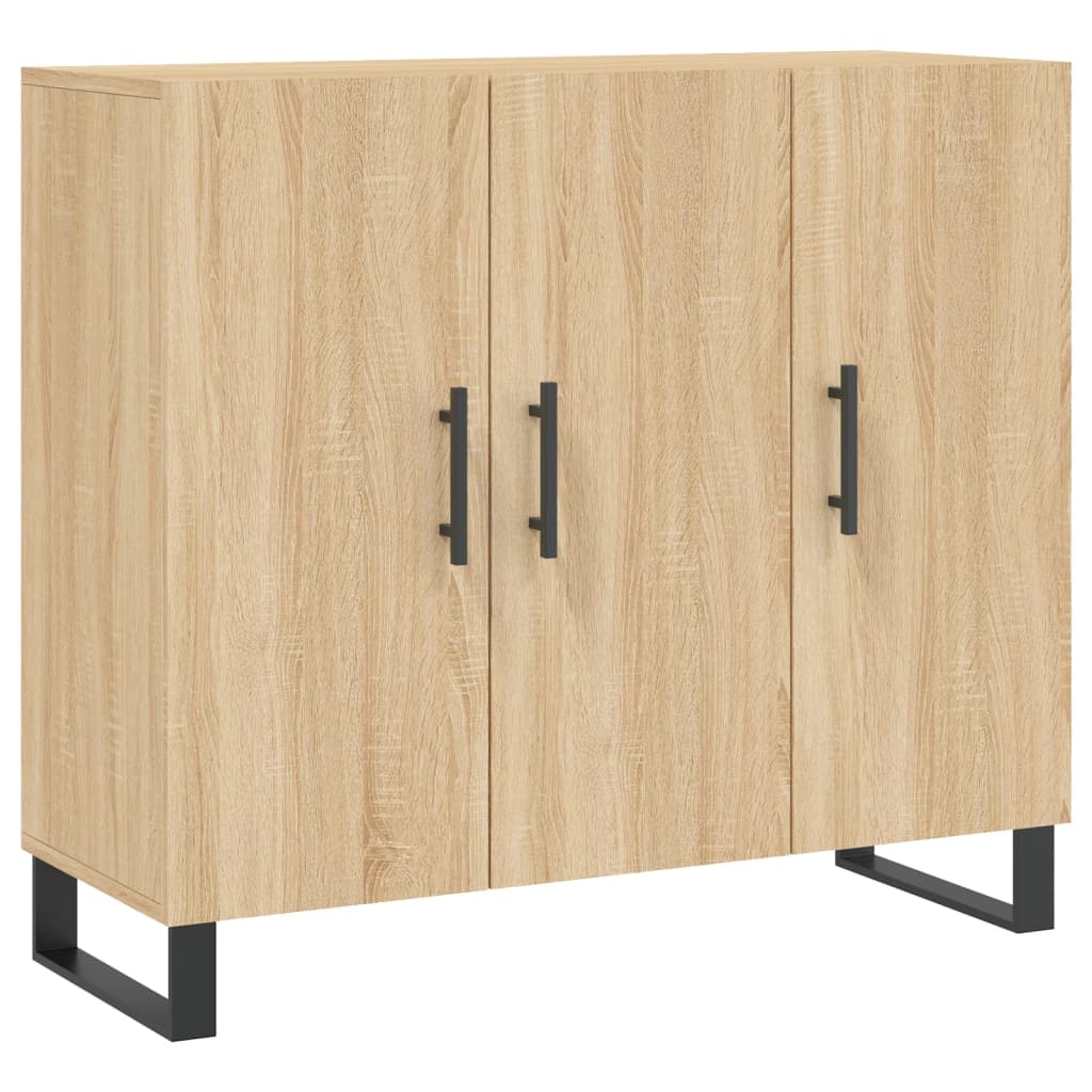 Ντουλάπι Sonoma δρυς 90x34x80 εκ. Επεξεργασμένο Ξύλο - Pakobazaar