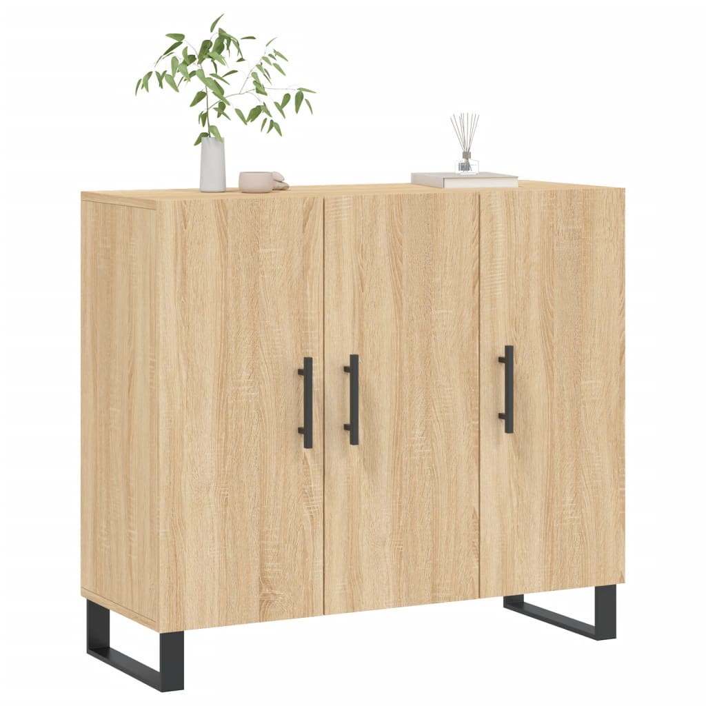 Ντουλάπι Sonoma δρυς 90x34x80 εκ. Επεξεργασμένο Ξύλο - Pakobazaar