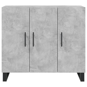 Ντουλάπι Γκρι Σκυροδέματος 90x34x80 εκ. Επεξεργασμένο Ξύλο - Pakobazaar