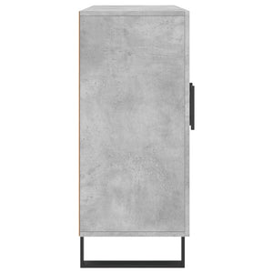 Ντουλάπι Γκρι Σκυροδέματος 90x34x80 εκ. Επεξεργασμένο Ξύλο - Pakobazaar