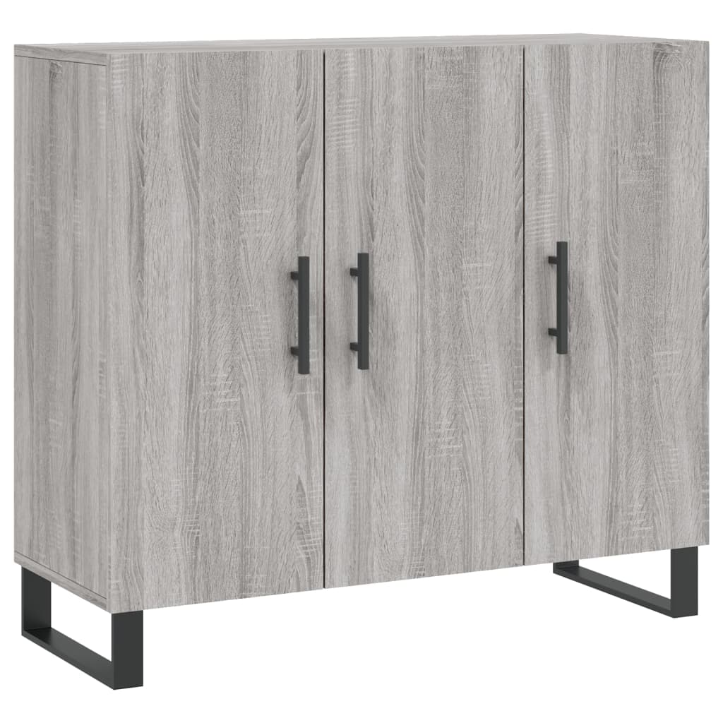 Ντουλάπι Γκρι Sonoma 90 x 34 x 80 εκ. από Επεξεργασμένο Ξύλο - Pakobazaar
