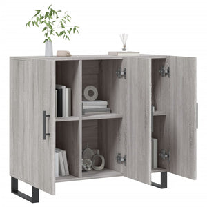 Ντουλάπι Γκρι Sonoma 90 x 34 x 80 εκ. από Επεξεργασμένο Ξύλο - Pakobazaar