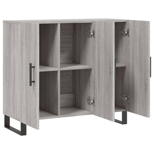 Ντουλάπι Γκρι Sonoma 90 x 34 x 80 εκ. από Επεξεργασμένο Ξύλο - Pakobazaar