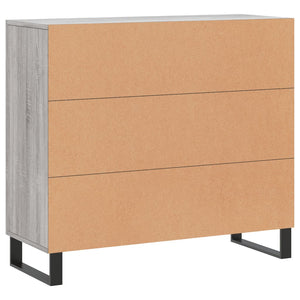 Ντουλάπι Γκρι Sonoma 90 x 34 x 80 εκ. από Επεξεργασμένο Ξύλο - Pakobazaar