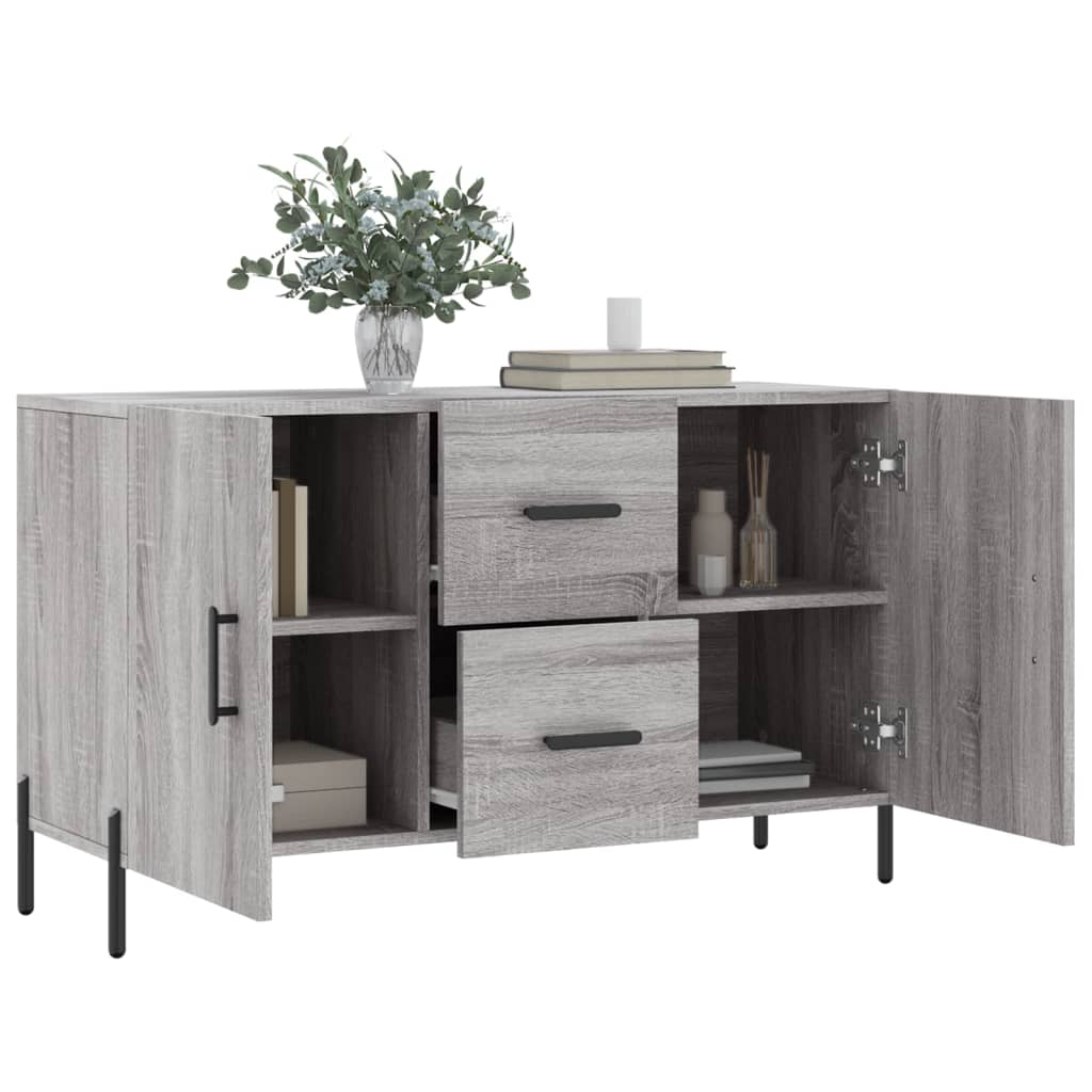 Μπουφές Γκρι Sonoma 100 x 36 x 60 εκ. από Επεξεργασμένο Ξύλο - Pakobazaar