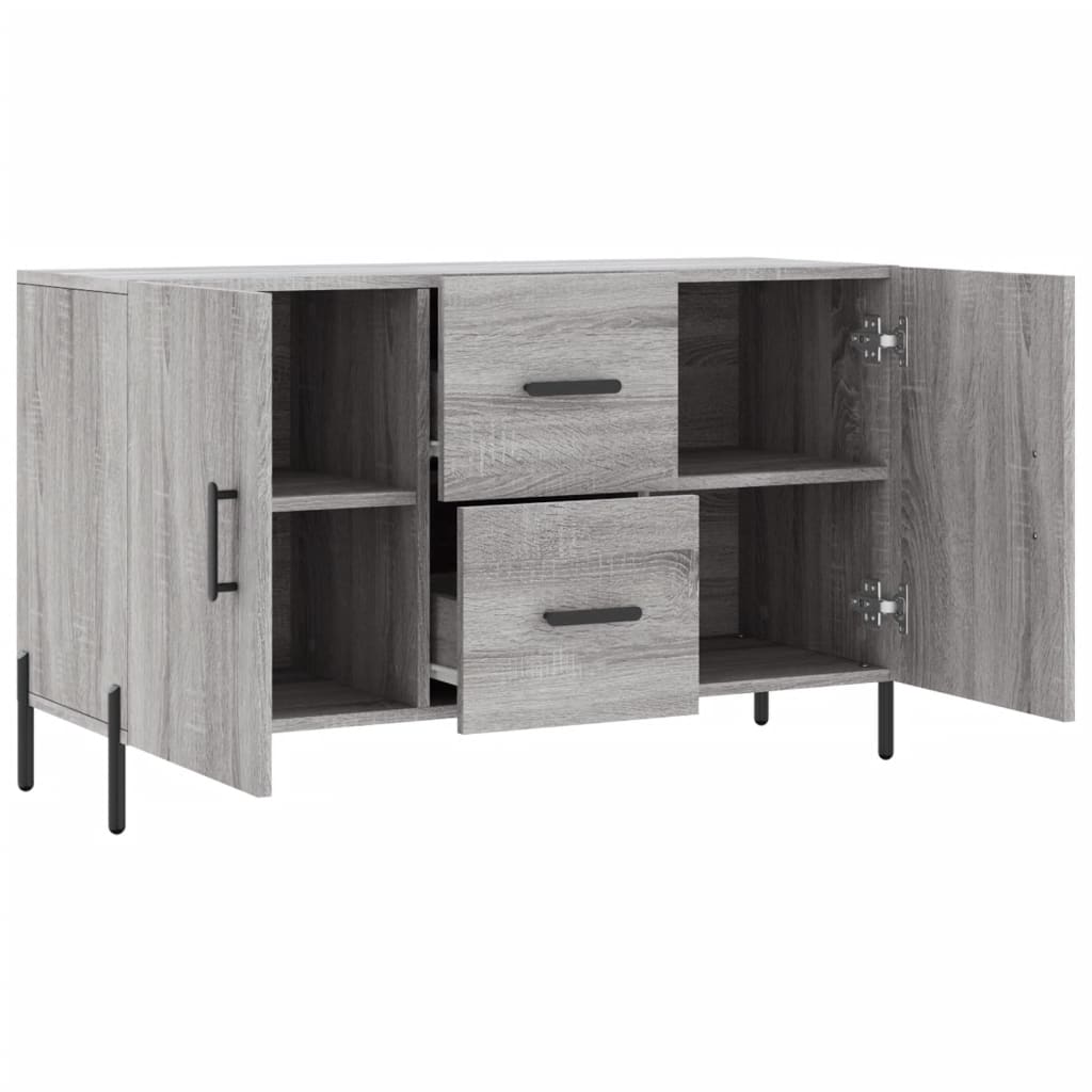 Μπουφές Γκρι Sonoma 100 x 36 x 60 εκ. από Επεξεργασμένο Ξύλο - Pakobazaar