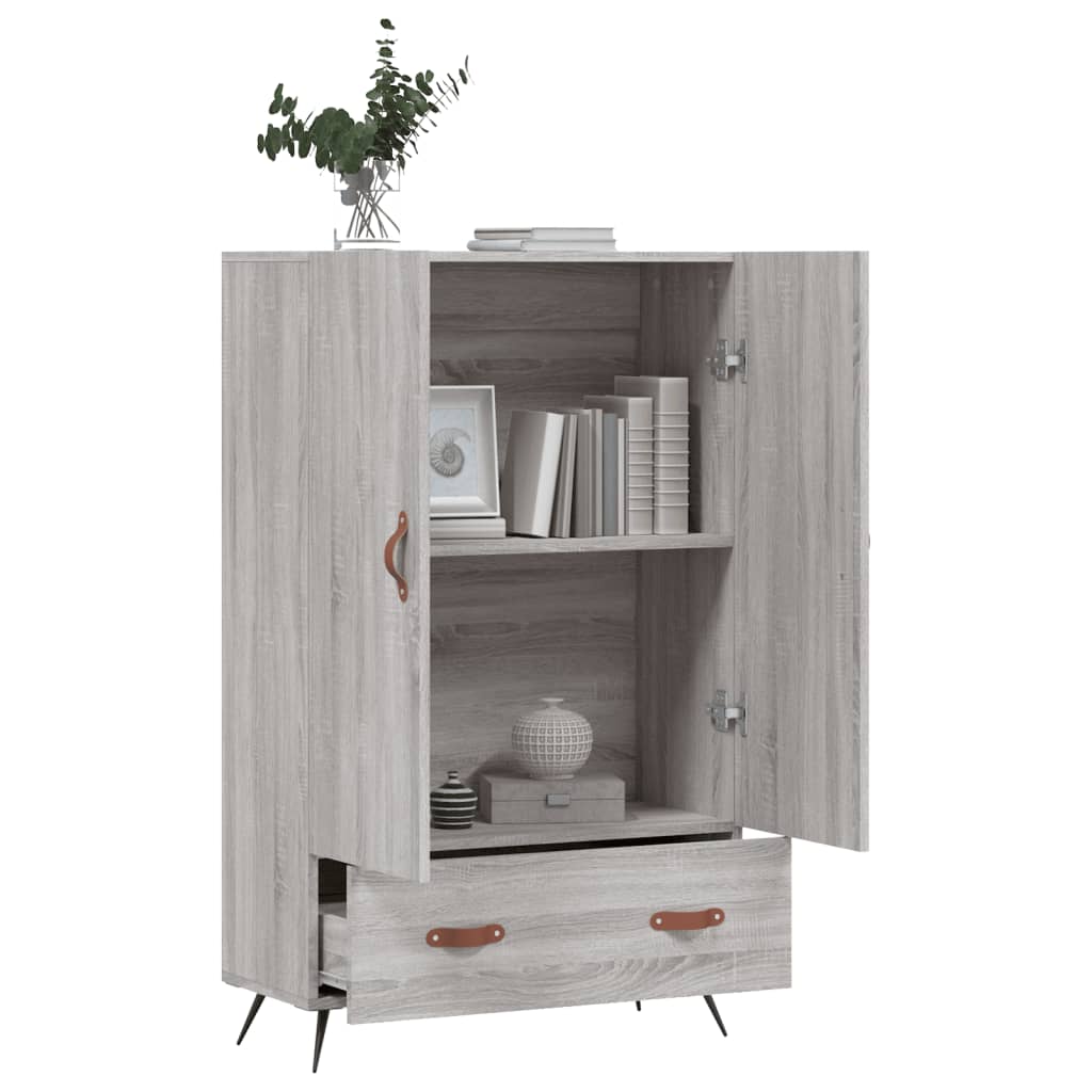 Ντουλάπα Γκρι Sonoma 69,5 x 31 x 115 εκ. από Επεξεργασμένο Ξύλο