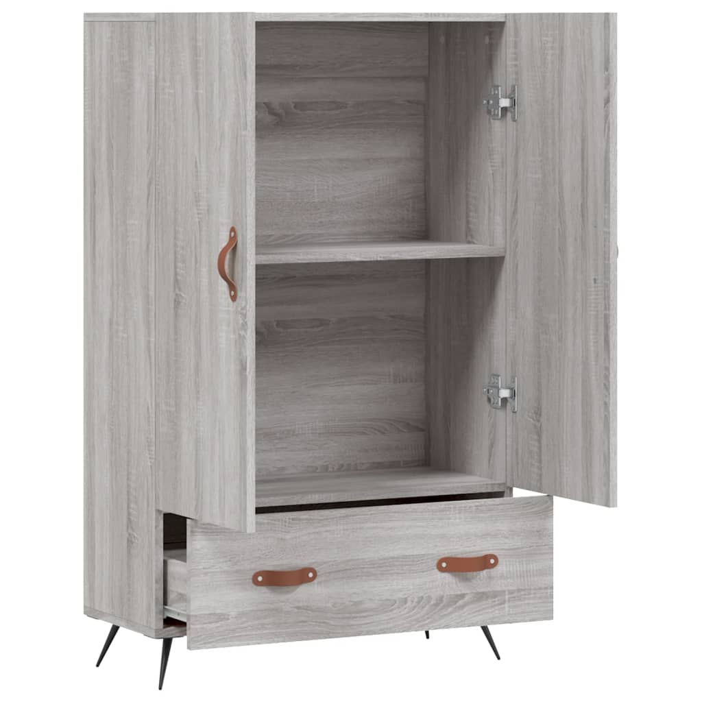 Ντουλάπα Γκρι Sonoma 69,5 x 31 x 115 εκ. από Επεξεργασμένο Ξύλο