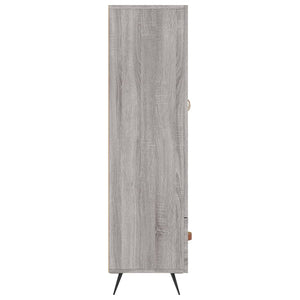 Ντουλάπα Γκρι Sonoma 69,5 x 31 x 115 εκ. από Επεξεργασμένο Ξύλο