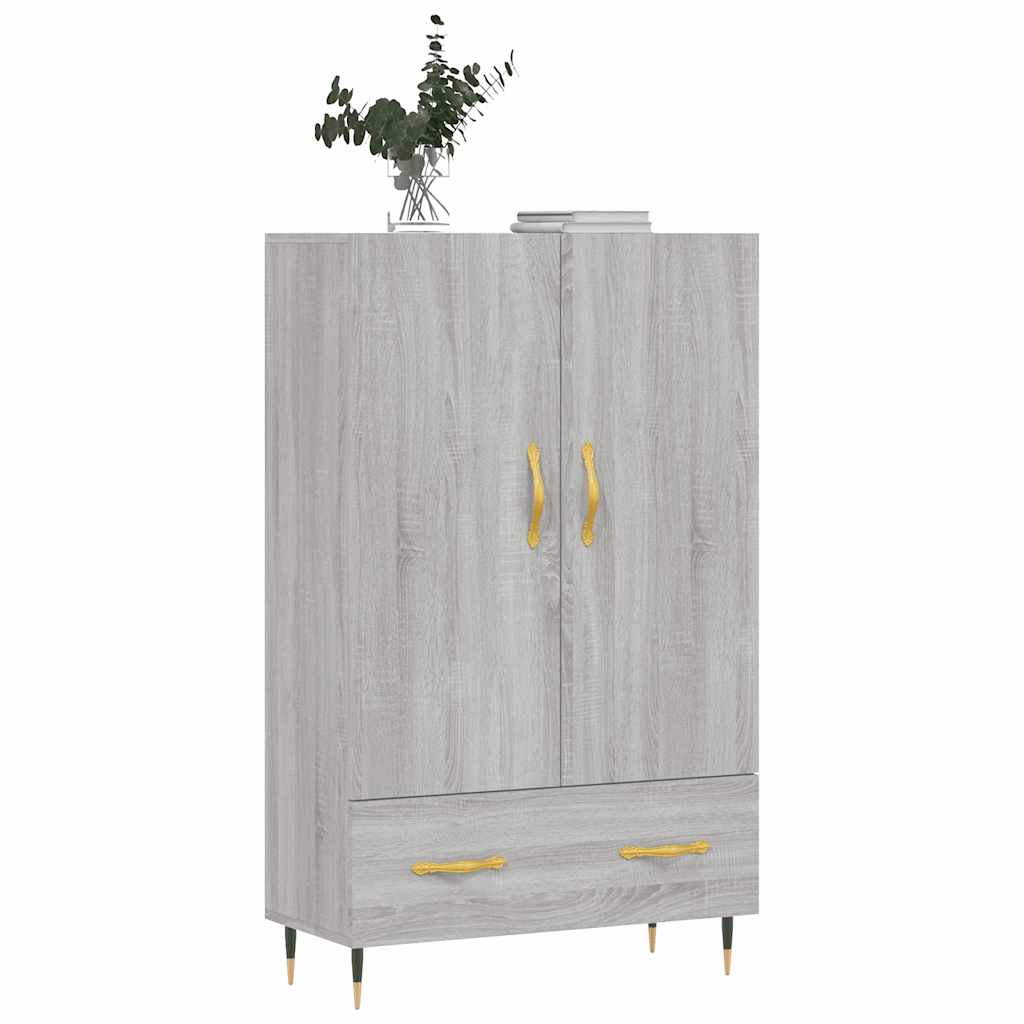 Ντουλάπα Γκρι Sonoma 69,5 x 31 x 115 εκ. από Επεξεργασμένο Ξύλο