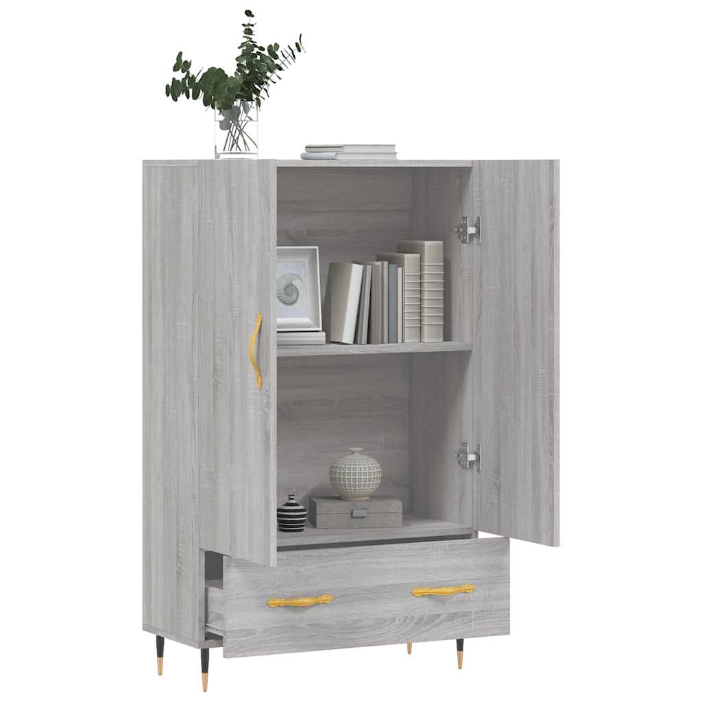 Ντουλάπα Γκρι Sonoma 69,5 x 31 x 115 εκ. από Επεξεργασμένο Ξύλο