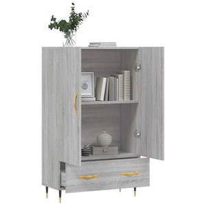 Ντουλάπα Γκρι Sonoma 69,5 x 31 x 115 εκ. από Επεξεργασμένο Ξύλο