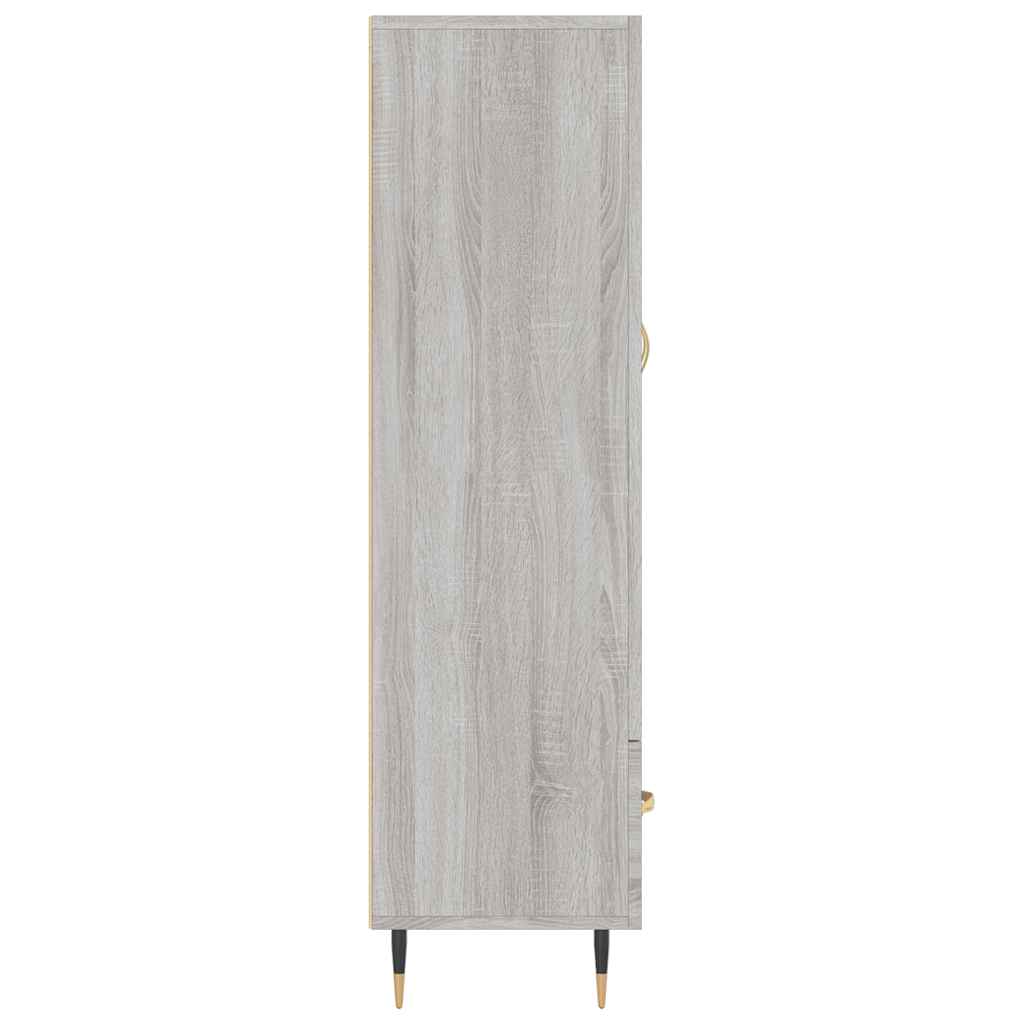 Ντουλάπα Γκρι Sonoma 69,5 x 31 x 115 εκ. από Επεξεργασμένο Ξύλο